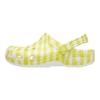 Crocs Classic Gingham Clog Daylily Comfortable Trendy Clogs Unisex Clogs White Yellow 211006-78R