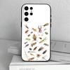 I-Insekten und B-Käfer Handyhülle für Samsung S25,S24,S21,S22,S23,S30,Ultra,S20,Plus,Andere Weiche Schwarze Hülle