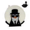 ABS Penguin Shape Toilet Paper Holder Bathroom Tissue Stand Cute Penguin Toilet Roll Holder Decoration Ornament For Restroom