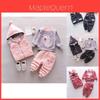 Conjunto de Roupas de Inverno Macio e Aconchegante Para Meninos de Bebês e Crianças Pequenas de 1 a 3 Anos
