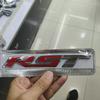 Car RST Three-dimensional Metal Texture Car Sticker, Sports Letter Logo, Rear Net Modification Decorative Label