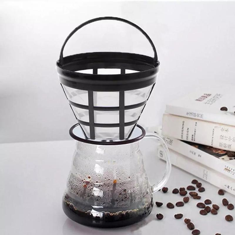 Filtro per caffè riutilizzabile, filtro per macchina da caffè, stile tazza, filtro a rete