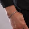 Stylish Silver-Plated Yuanbao Bracelet - Trendy and Elegant Hand Jewelry Accessory