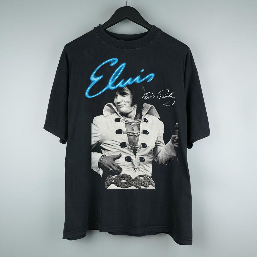 Rare Elvis Presley Singer and Signature Collection Gift For Fan S to 5XL T-shirt Unisex T-Shirt XL