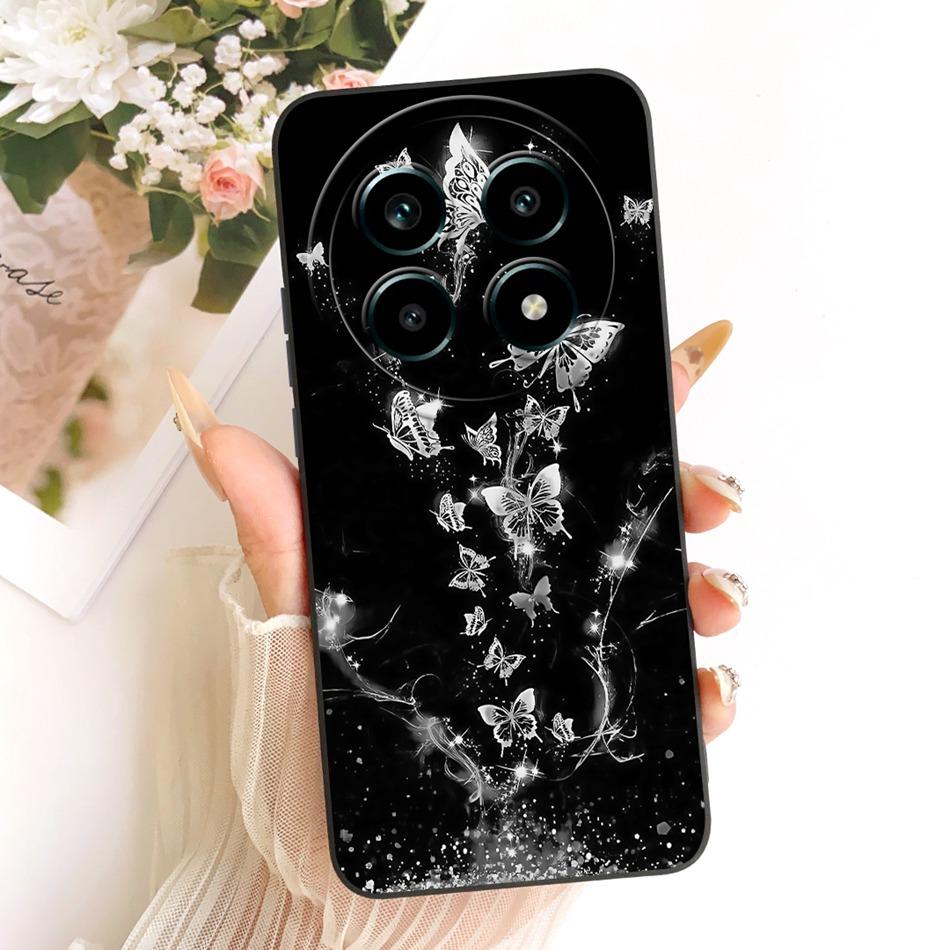 For Realme 13 Pro 13Pro+ Cute Cat Flower Cartoon Phone Case For Realme 13Pro Plus 5G Shockproof Soft Silicone Covers Bumpers