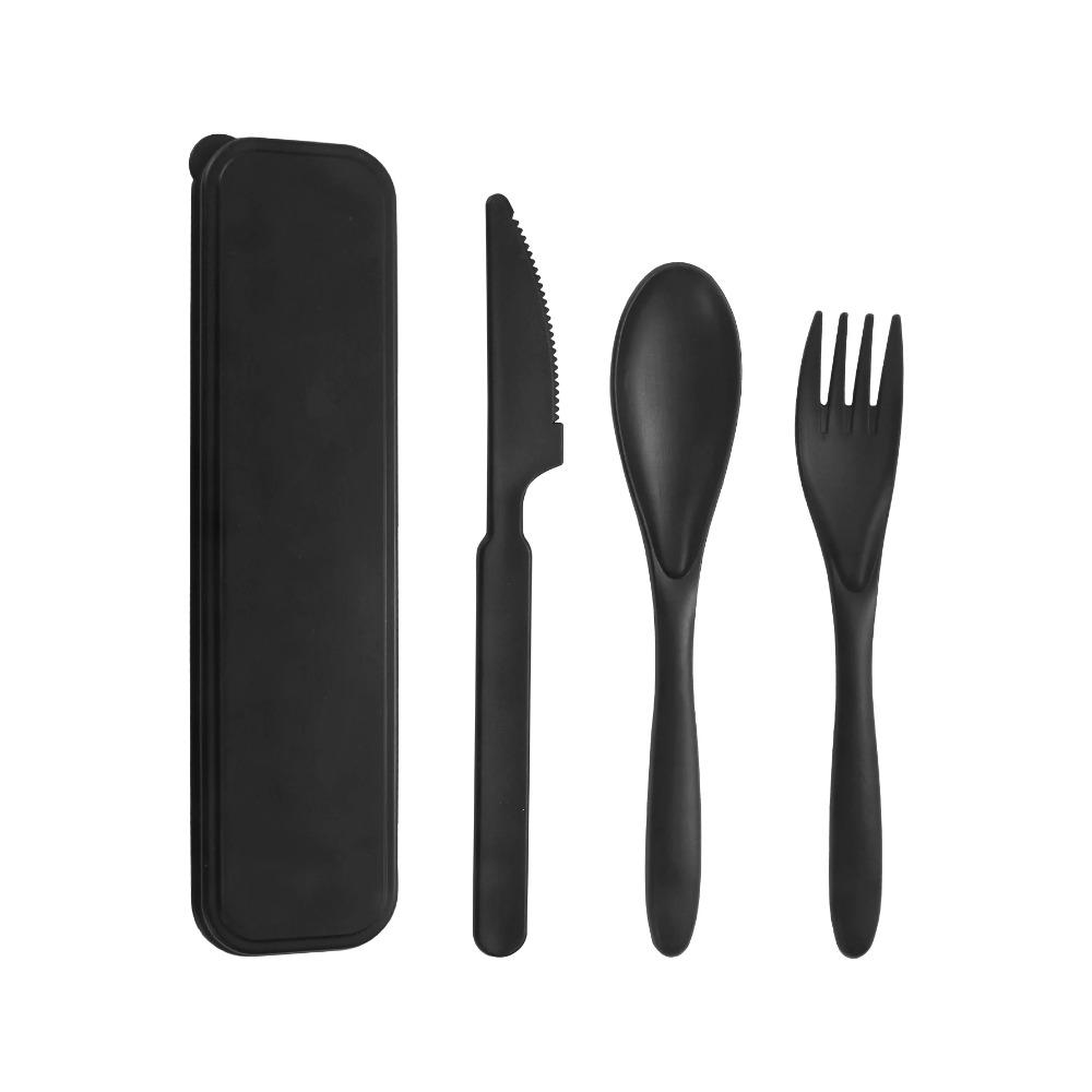 

1/2/4 шт. Пластиковый набор столовых приборов для ресторана, дома, кухни, путешествий, работы, пикника, кемпинга, многоразовый