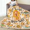 Soft Capybara-Themed Flannel Throw Blanket – Cozy Decor for Women, Girls, Kids & Adults Who Love Capybaras