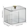 Acrylic Cosmetic Storage Boxes, Cotton Swabs, Makeup Pads, Desktop Storage Boxes with Lids, Transparent Divider Storage Boxes
