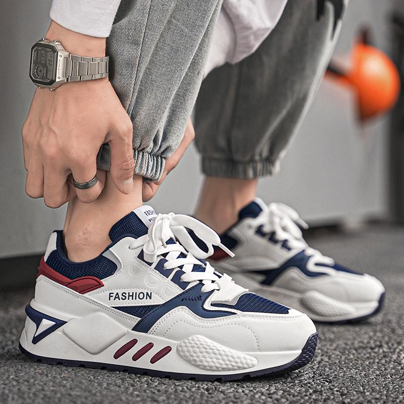 New Mesh Breathable Running Shoes Fashion Casual Non-slip Soft Soled Men's Shoes Student Shock Absorbing Sports Shoes