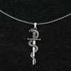 Snake Around Sword Necklace Retro Trend Punk Men'S Sweater Chain Jewelry Accessories
