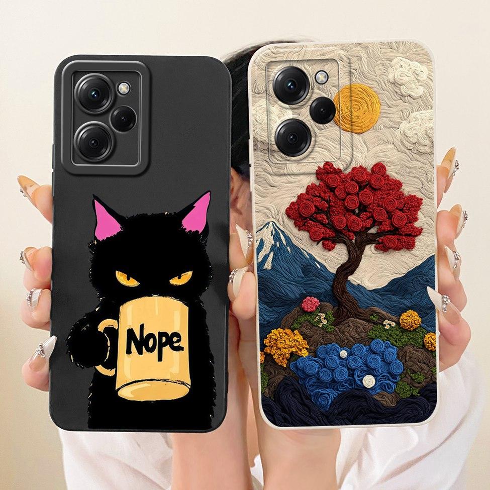 Casing For Xiaomi Poco X5 Pro 5G Cover Fashion Cartoon Cute Funny Painted Silicone Phone Case 22101320G 22101320I