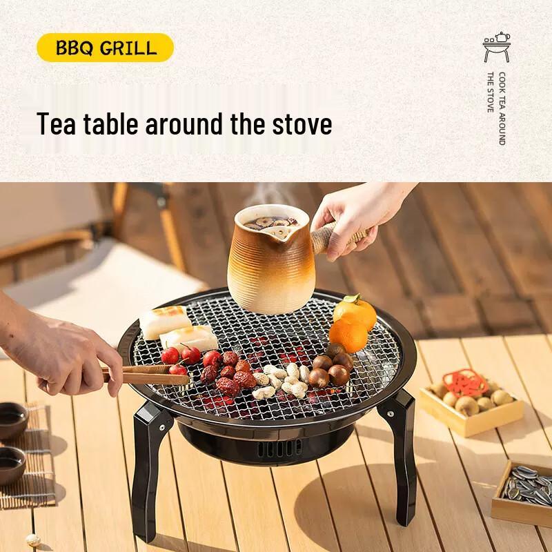 Qianhai Juhang Outdoor Folding Fire Pit & BBQ Stove