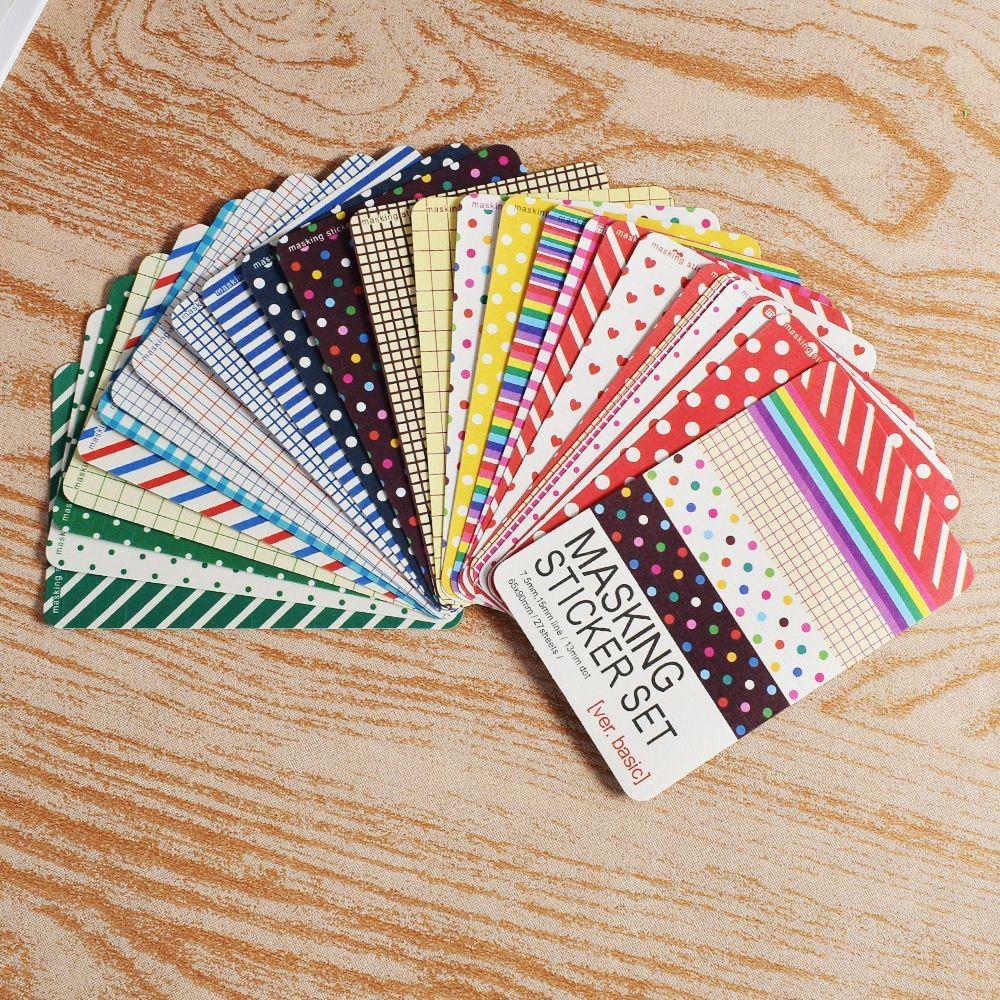 Buy Masking Tape Craft Stickers Pack Decorative Set Labelling Scrapbook