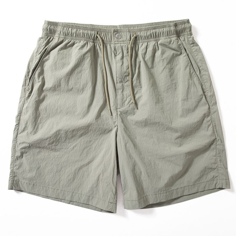 Summer Quick-Dry Shorts for Men, Lightweight, Simple, Versatile Beach Shorts, Outdoor Functional Style, Loose Straight-Leg Five-Point Pants