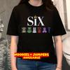 SIX Musical inspiriertes 100% Baumwolle T-Shirt Herren T-Shirts Oberteil Queens Kostüm Grafik Broadway Fan Unisex Geschenk Oberteil