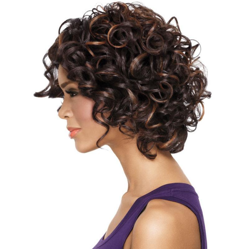 Fashion Short Curly Wig Red Brown Blonde Hair Synthetic Natural Hair For Women Cosplay Daily Use Heat Resistant Fibre Wigs