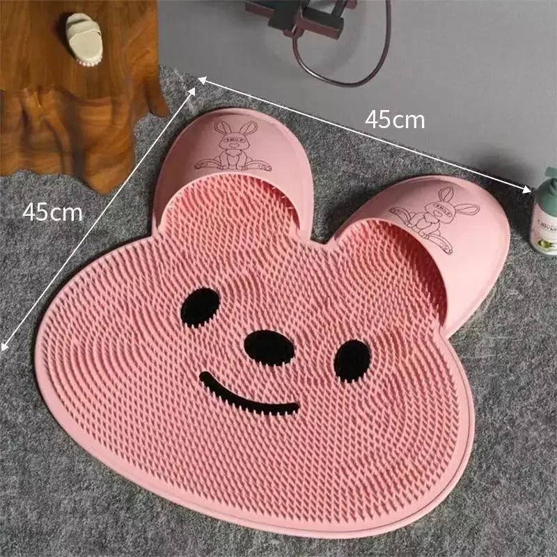 Wash Feet, Rub Feet, Silicone Massage Mats, Bathroom Anti Slip Mats, Bathroom Scrubbing Floor Mats, Shower Scrubbing Mats