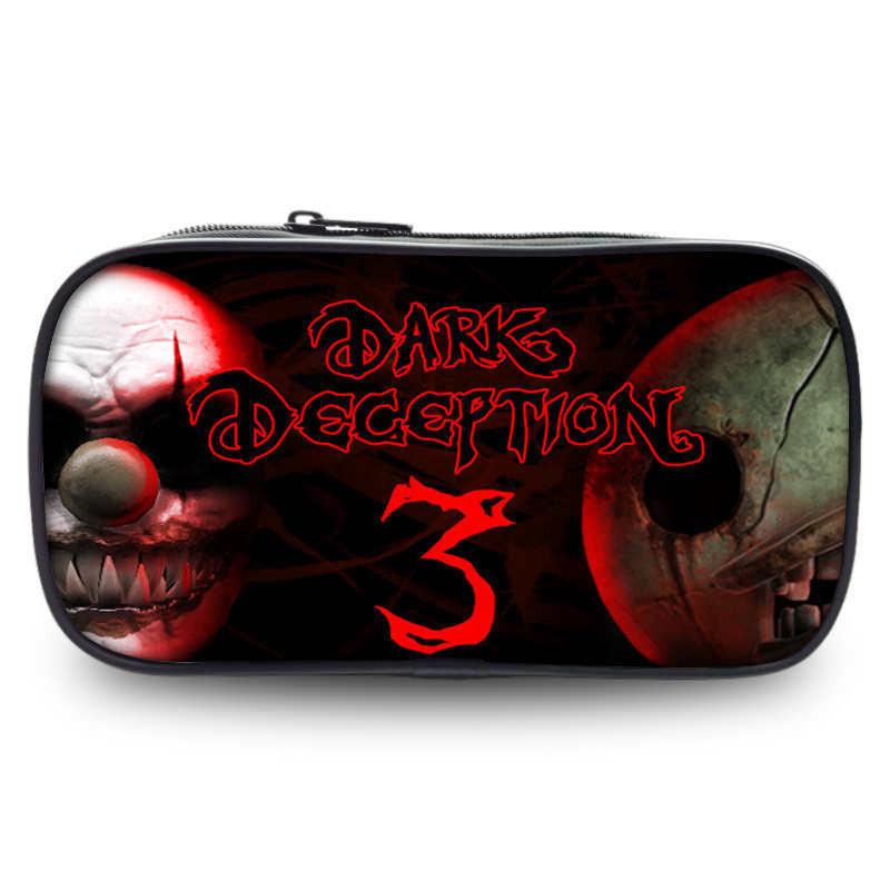 Spacious Dark Deception Pencil Case For Students In Durable Oxford Fabric