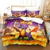 Set Biancheria da Letto Spyro Reignited Triology per Adulti Ragazzi Copripiumino Set Letto Singolo Matrimoniale Completo Queen set biancheria da letto Morbido e confortevole