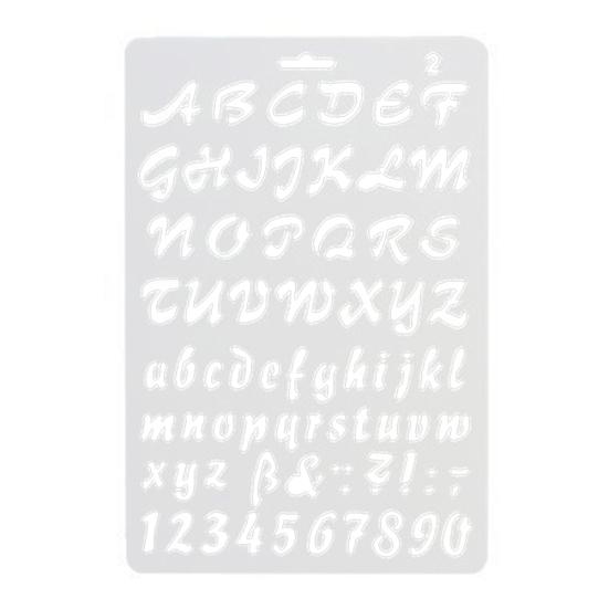 Alfabet angielski Numer DIY Scrapbook Szablon do rysowania Linijka pomiarowa Szablon