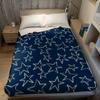 Marineblau Goldrand Stern Flanell Decke Warm Weich Halloween Weihnachten Sofa Warm Gemütlich Dekorative Deko Geschenk Für Alle Jahreszeiten