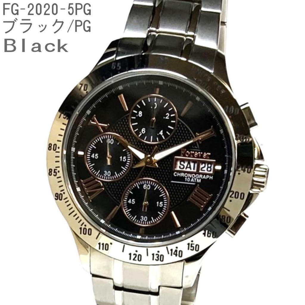 FOREVER Chronograph 10 ATM Water Second Tachymeter Function Original Men's Watch, Resistant, High-Speed 1/20 Timer, Day/Date Calendar, [Shop K&Yu