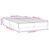 Bed Frame without Mattress Cream 120 x 190 cm Artificial Leather