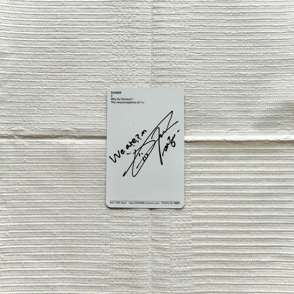 [USED] SHINee Why so Serious? Onew trading card included