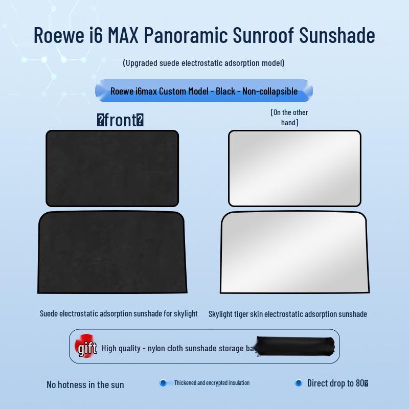 Roewe 2020 i6 MAX Sunroof Sunshade: Electrostatic Heat Insulation & Privacy Protection
