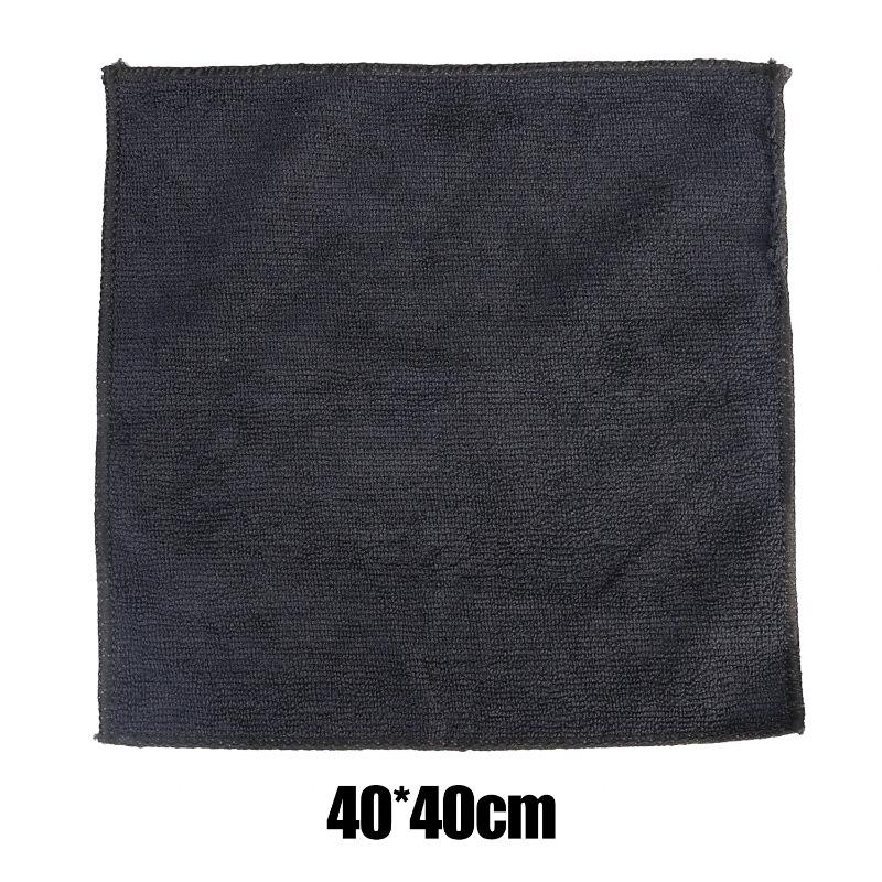1/5/10pcs Car Microfiber Cleaning Absorbent Black Towel Household Cleaning Tools Housework Clean Cleaning Rags Wash Towels