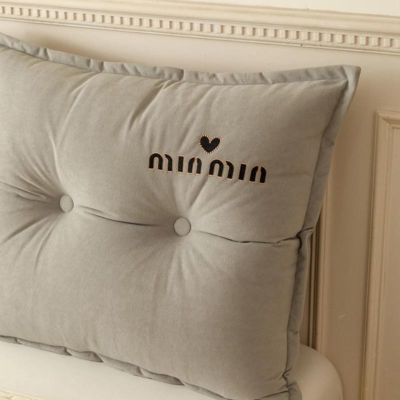 

Подушка на тумбочке, мягкая подушка татами, большая подушка спинки, комбинированный диван, длинный подголовник, спальня съемная и моющаяся 60x60x18cm