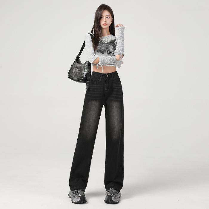 

Прямые брюки для женщин на осень и зиму Прямые джинсы для женщин на осень и зиму Узкие брюки-палаццо для женщин на осень XL