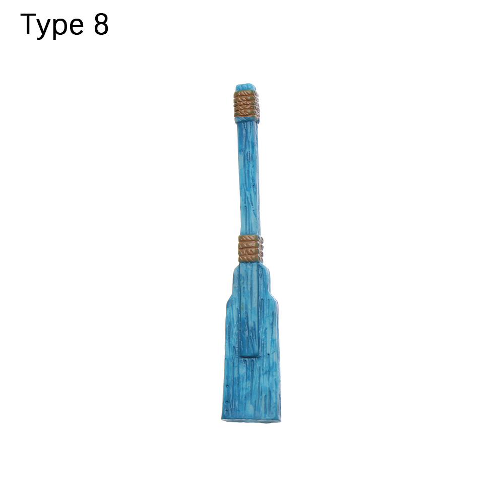 1 st Mini Paddelbåt Strandstol Havsutsikt Ornament Mikrolandskap DIY Heminredning Älfträdgård Miniatyr Dockhus Tillbehör