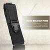 Portable Utility Outdoor Military Tactic Molle Belt Pouch Flashlight Storage Bag(Black)