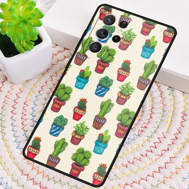 Cactus Plants Succulents Phone Case for Samsung Galaxy Note 10 Pro S26 Ultra S23 S24 FE S25 S21 S22 PLUS Shockproof Cove