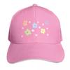 Rainbow Flower Large Baseball Cap Quick Dry Performance Cotton Twill Breathable Contrast Two Tone Brim