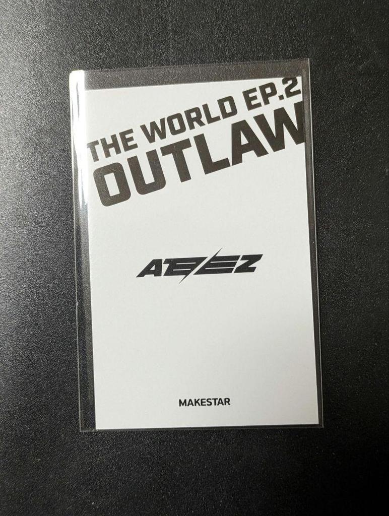 [USED] ATEEZ Wooyoung OUTLAW makestar trading card Polaroid
