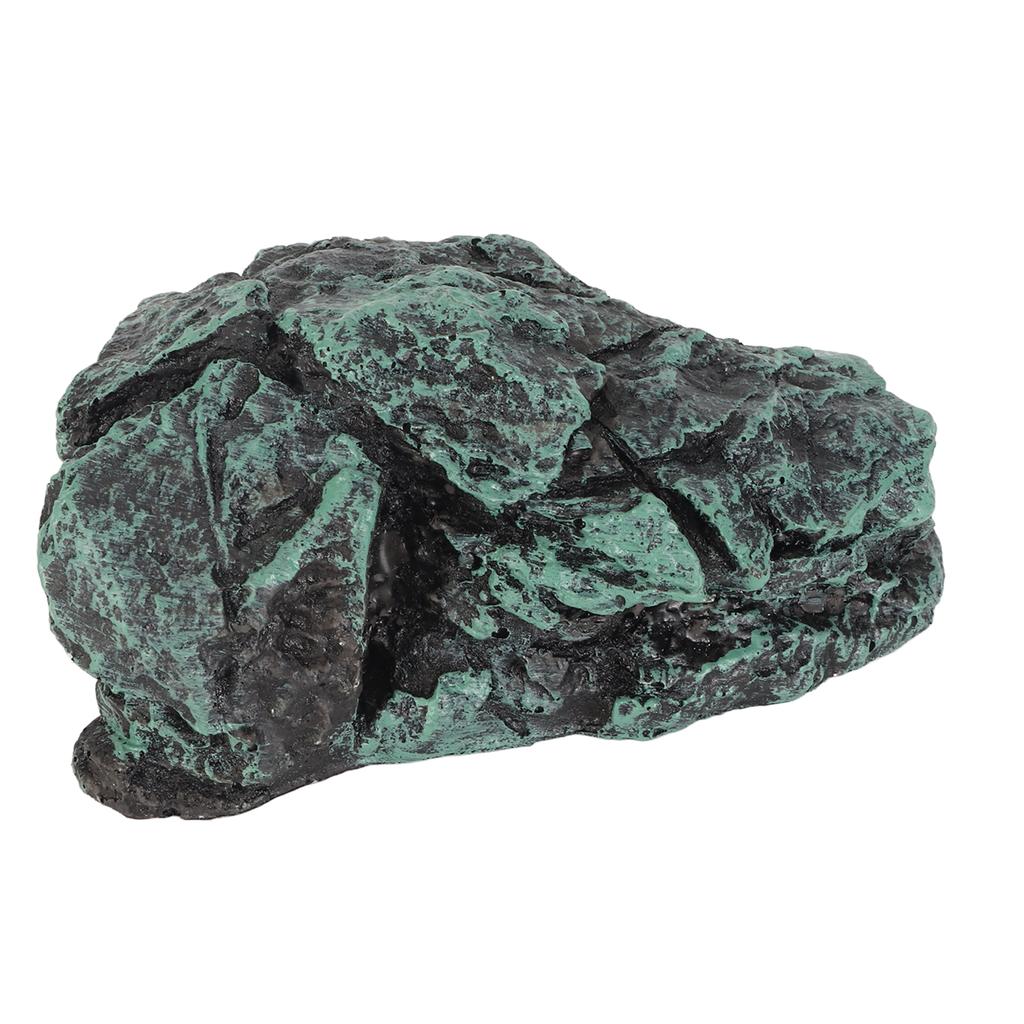Reptile Rock Hide Cave Simulation Realistic Safe Comfortable Resin Rock Hideout for Terrarium Decoration