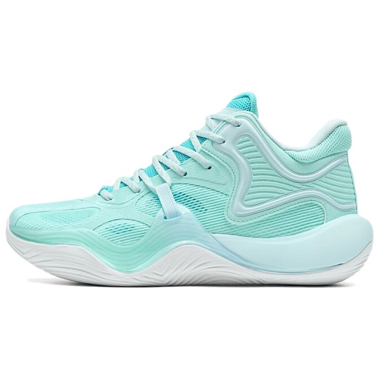 Xtep Battle 3 Trendy Fashion TD-V2 Durable Lightweight Mid-Top Basketball Shoes Men Sneakers Sky-Blue Cloud-Blue Forget-Me-Not-Blue 975319120003-5