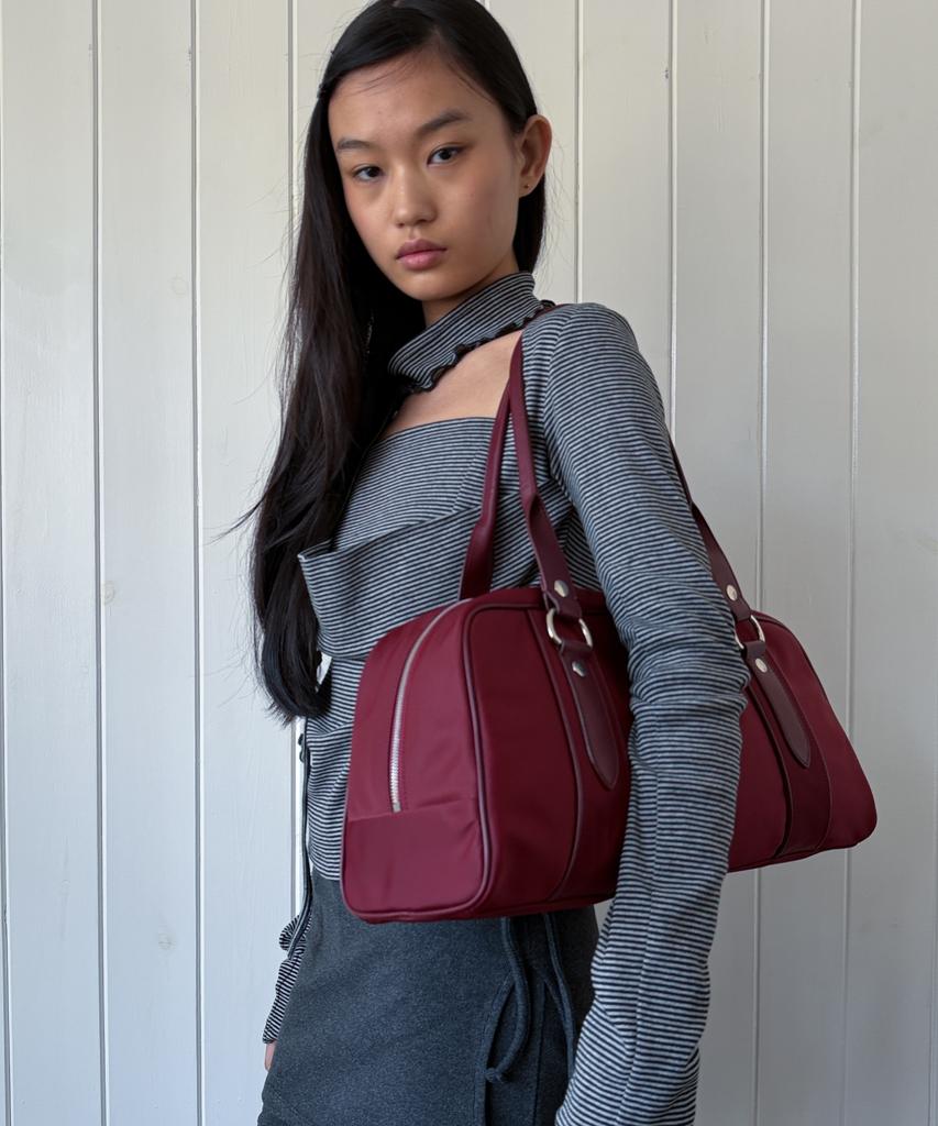 Lotsyou Vivi Boston Bag Wine