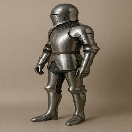 Tragbarer Mittelalterlicher Ritter Rüstungsanzug 22 Gauge Stahl, Cosplay LARP