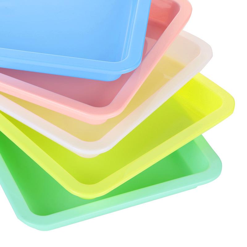 Science Education Non-Slip Plastic Tray - Square PP Material for Experiments and Painting