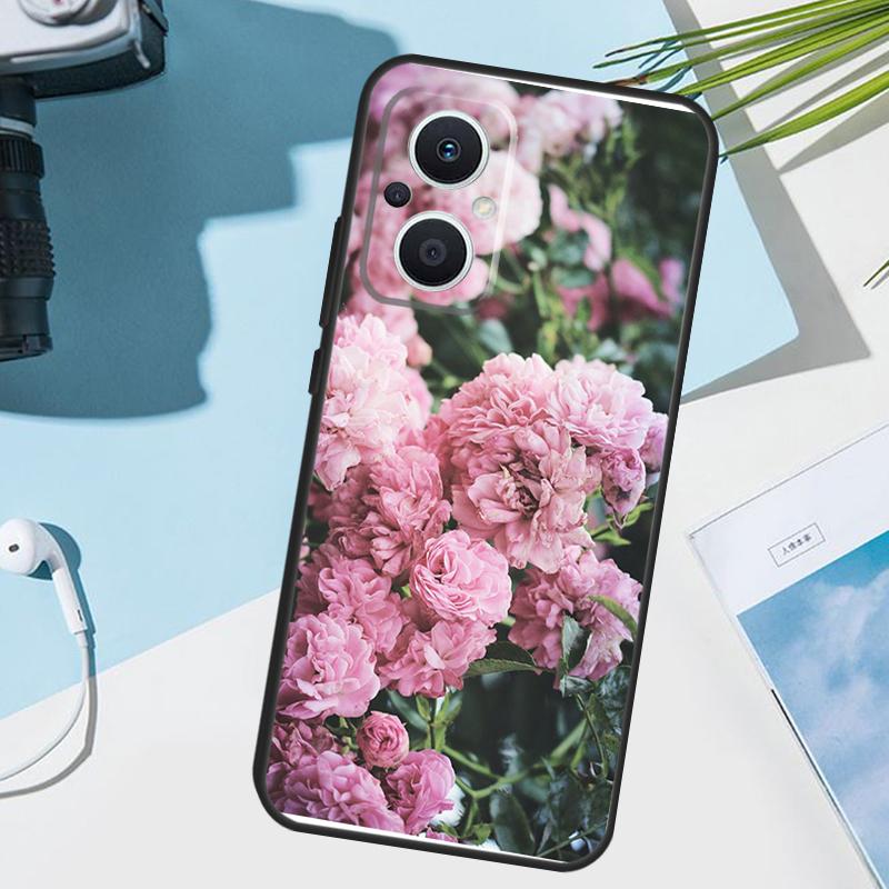 Peonies Beautiful Flower Case For OPPO Reno 12 F 13 13F 11 8T 7 8 10 Pro OPPO Find X8 X6 Pro X3 X5 Lite Cover Funda