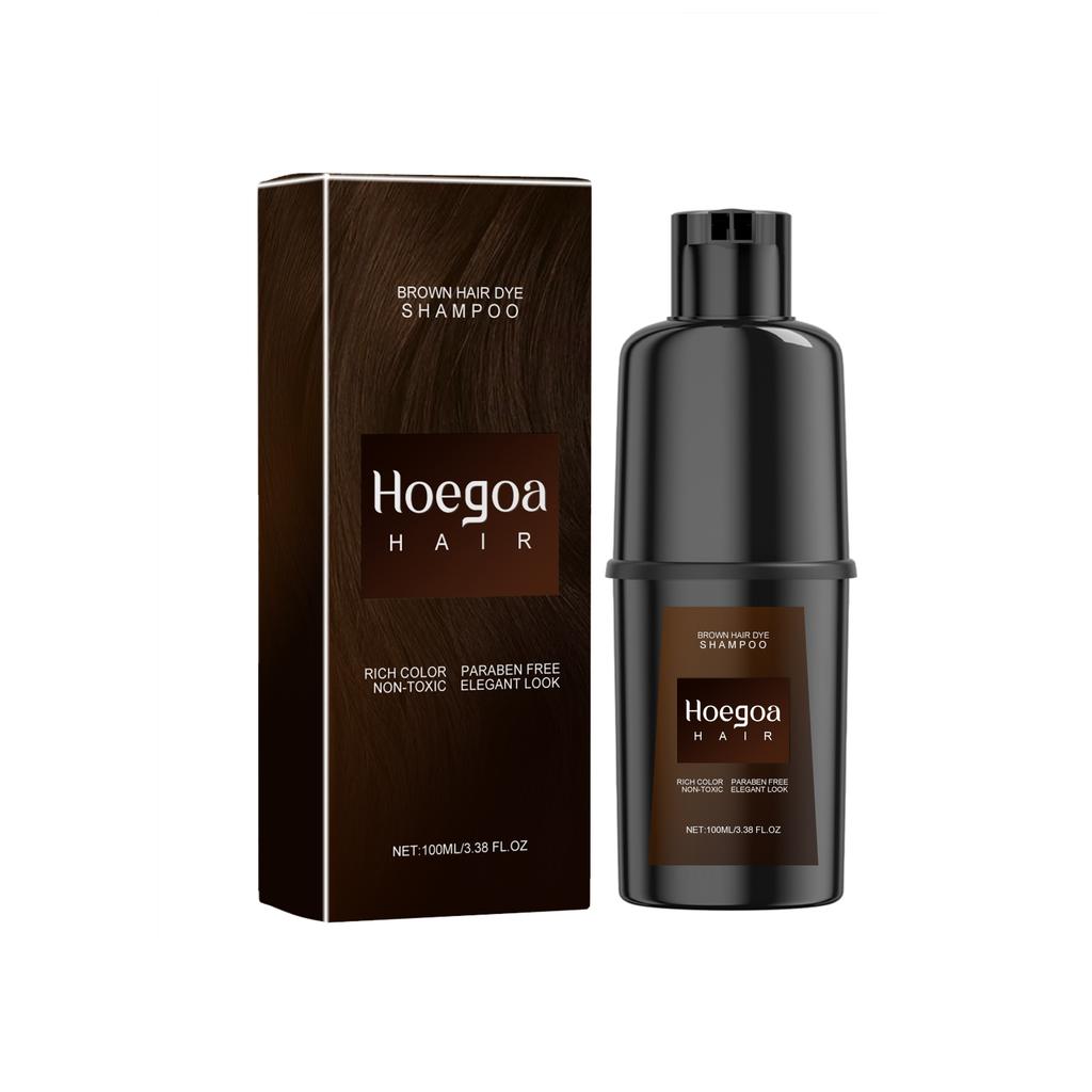 Hoegoa Hair Color Shampoo - Gentle Non-Irritating Non-Damaging Scalp, DIY Long-Lasting Easy Color Application Hair Color Shampoo