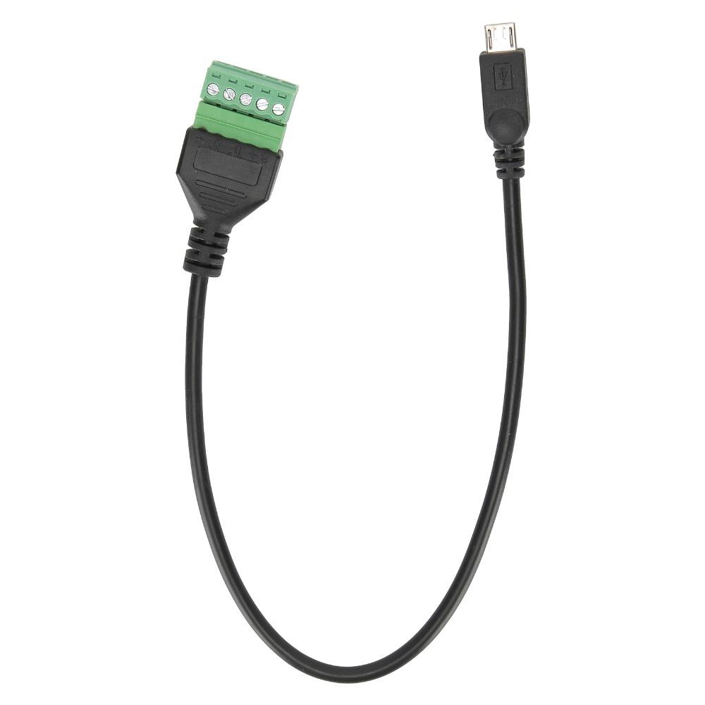 3pcs Solderless Micro USB Adapter Cable Portable USB 5 Pin Connector  for Outdoor Activities