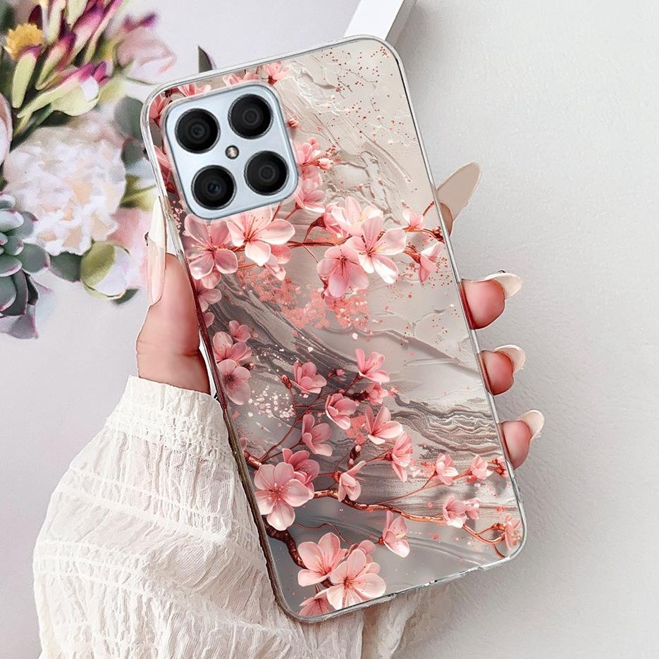 For Honor X8 4G Case Honor X8a X8b X8C Luxury Painted Cover Soft Silicone Case For Honor X8b X8a HonorX8C HonorX8 4G Fundas Bags
