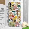 Cute Cartoon Frog Mushroom Phone Case for Samsung Galaxy S25 S24 S23 S22 Ultra S21 Plus S20 FE A55 Shockproof Clear Soft Covers