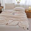 Taupe Cross-Border Flannel Air Conditioning Blanket - Velvet Office Nap Blanket Gift