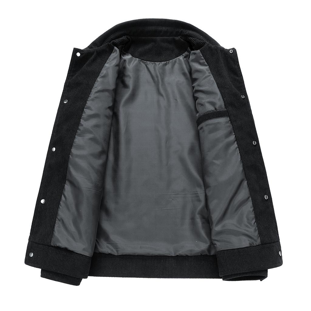 Loose Casual Versatile Corduroy Top Men's Spring and Autumn Tooling Jacket Large Size