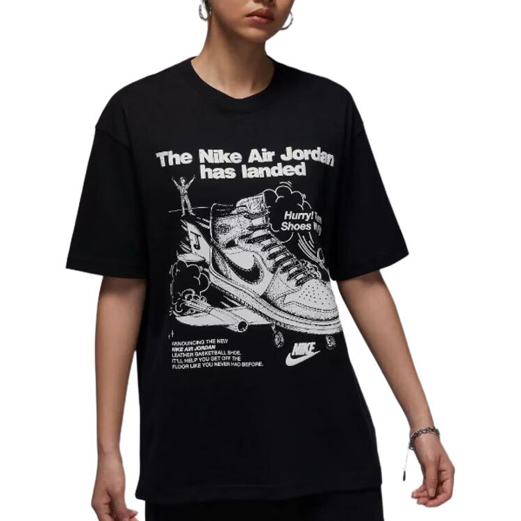 New JORDAN Women's Oversized Graphic T Shirt HJ0137-010